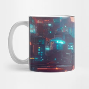 Cool Japanese Neon City Mug